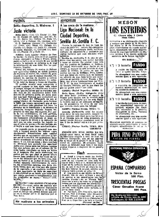 ABC SEVILLA 23-10-1983 página 69