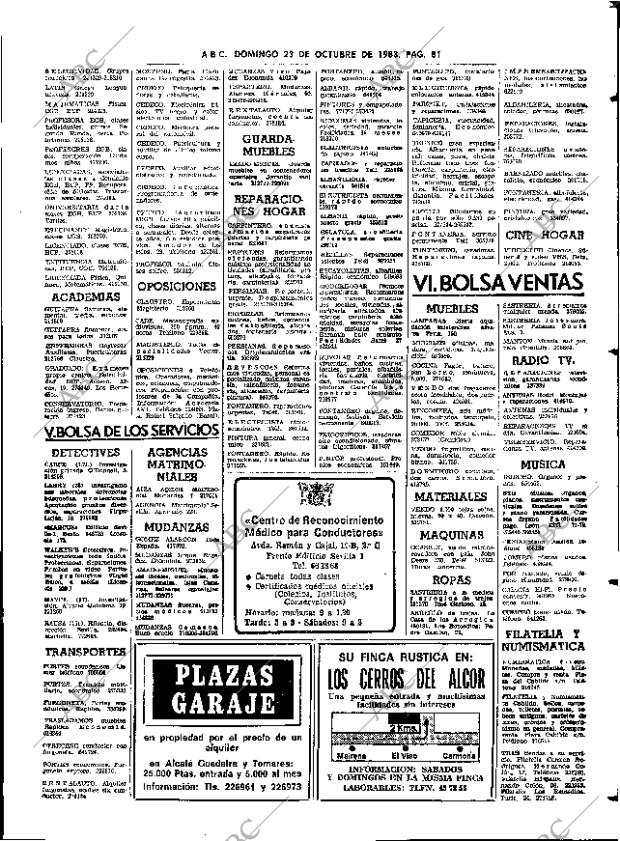 ABC SEVILLA 23-10-1983 página 81
