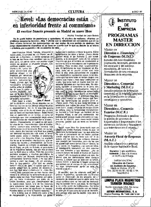 ABC MADRID 26-10-1983 página 49