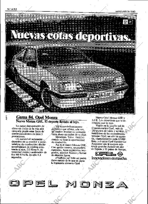 ABC MADRID 26-10-1983 página 54