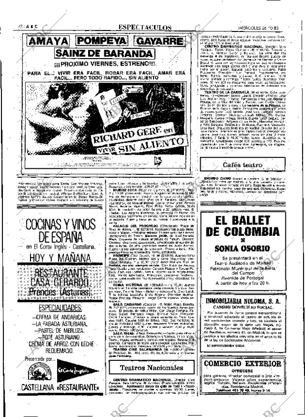 ABC MADRID 26-10-1983 página 72