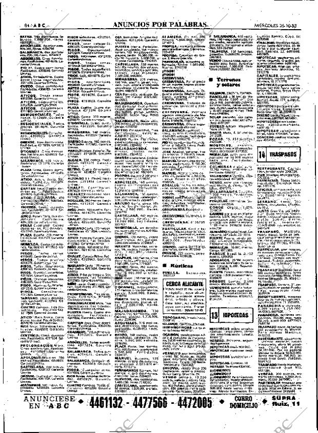 ABC MADRID 26-10-1983 página 84