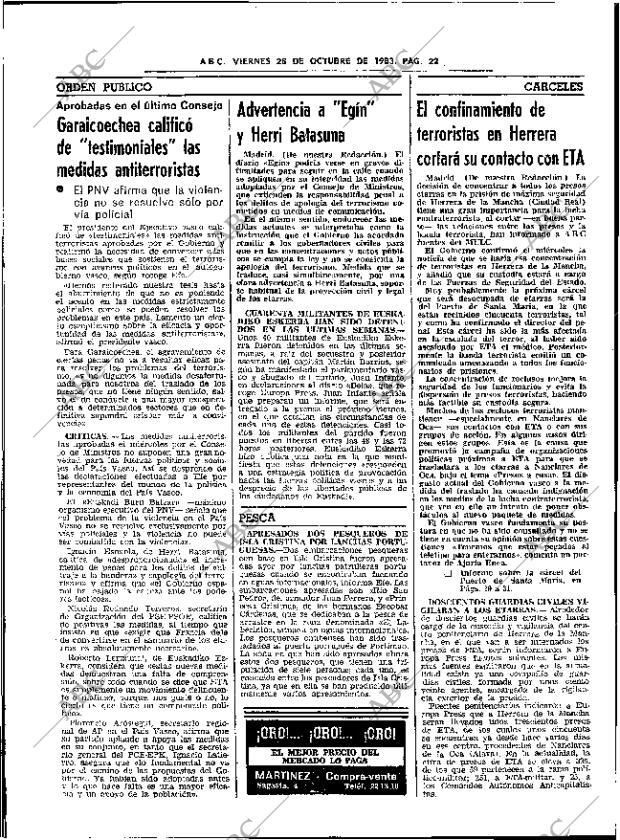 ABC SEVILLA 28-10-1983 página 22