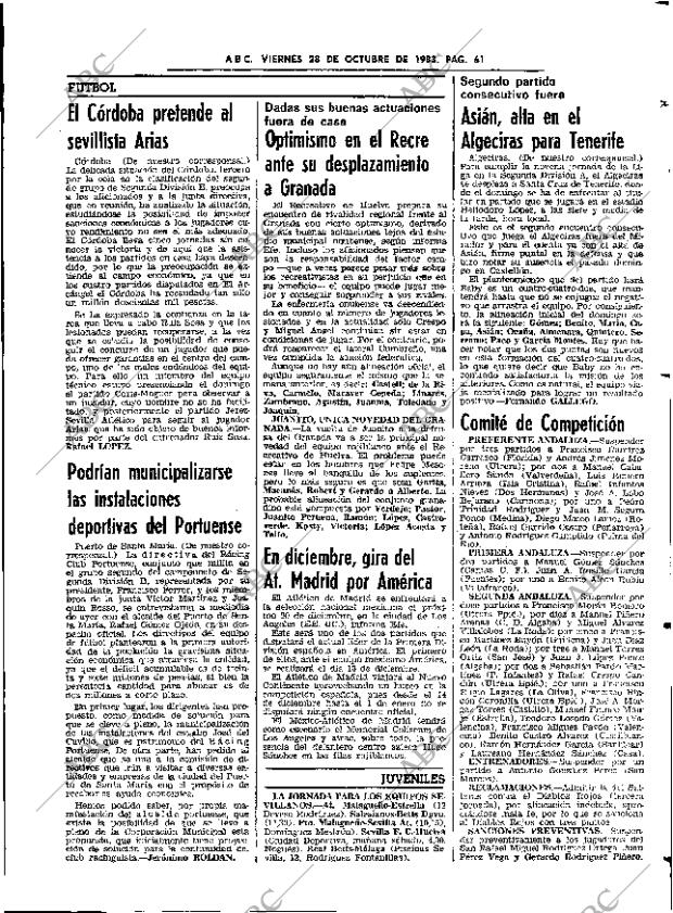 ABC SEVILLA 28-10-1983 página 61