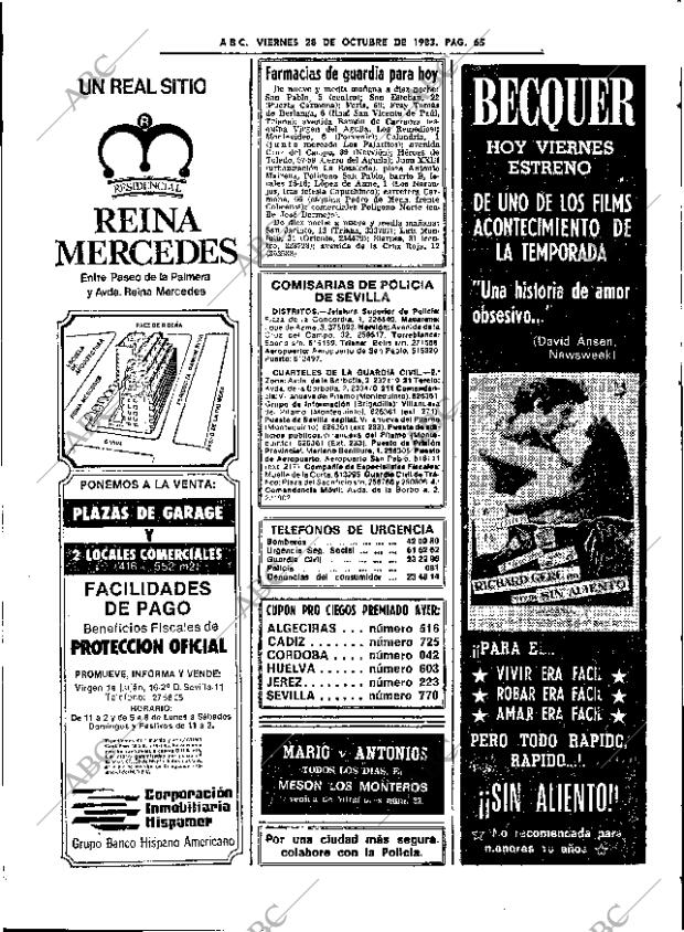 ABC SEVILLA 28-10-1983 página 65