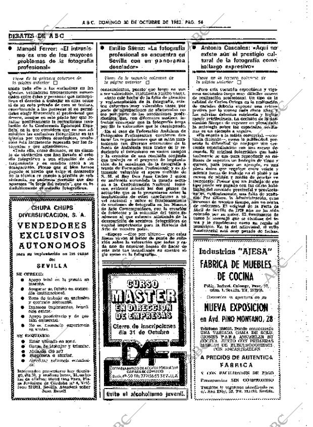 ABC SEVILLA 30-10-1983 página 54