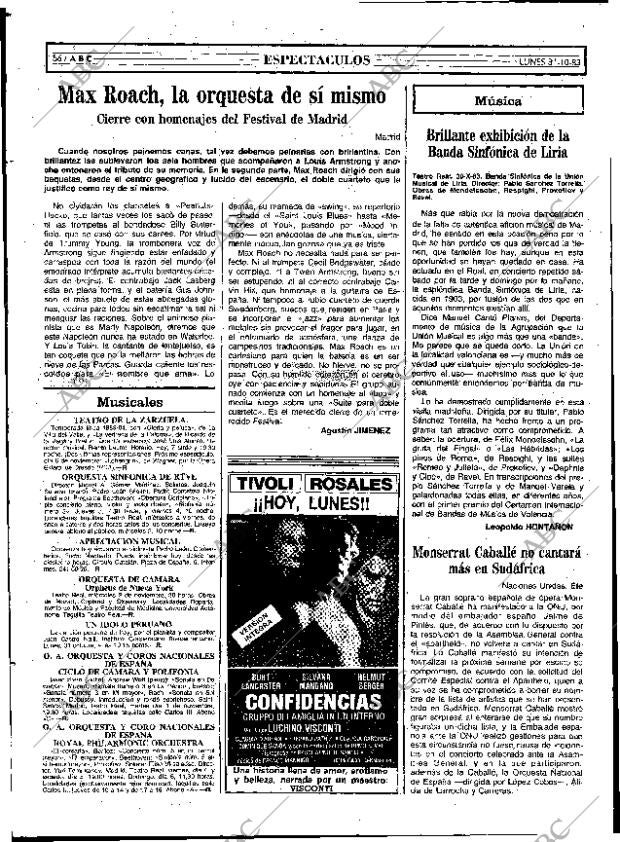 ABC MADRID 31-10-1983 página 56