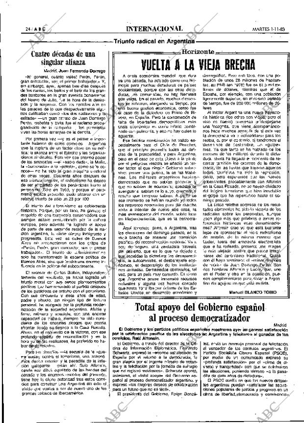 ABC MADRID 01-11-1983 página 24