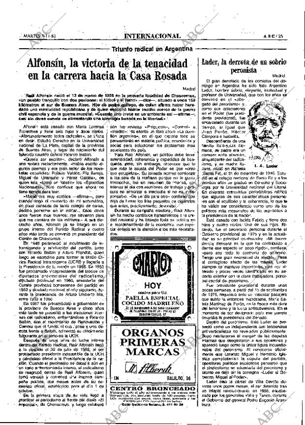ABC MADRID 01-11-1983 página 25