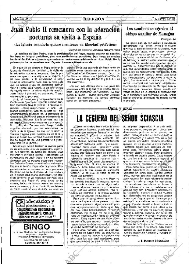 ABC MADRID 01-11-1983 página 38