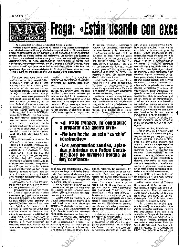 ABC MADRID 01-11-1983 página 40