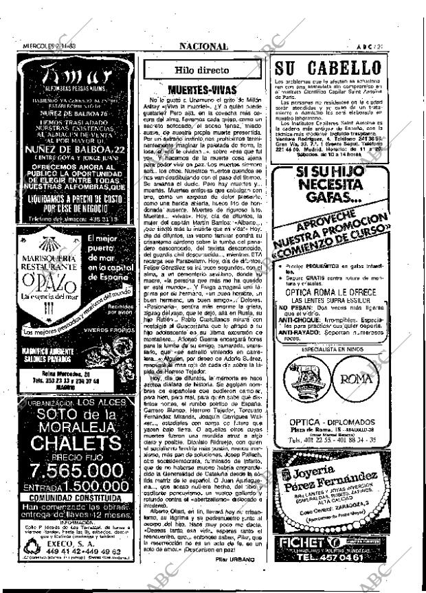ABC MADRID 02-11-1983 página 21