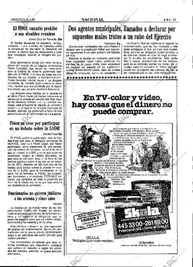 ABC MADRID 02-11-1983 página 25