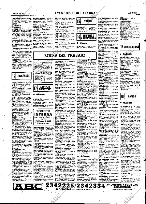 ABC MADRID 02-11-1983 página 85