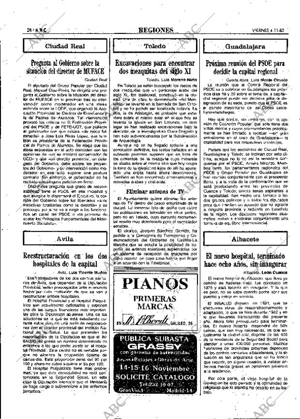 ABC MADRID 04-11-1983 página 28