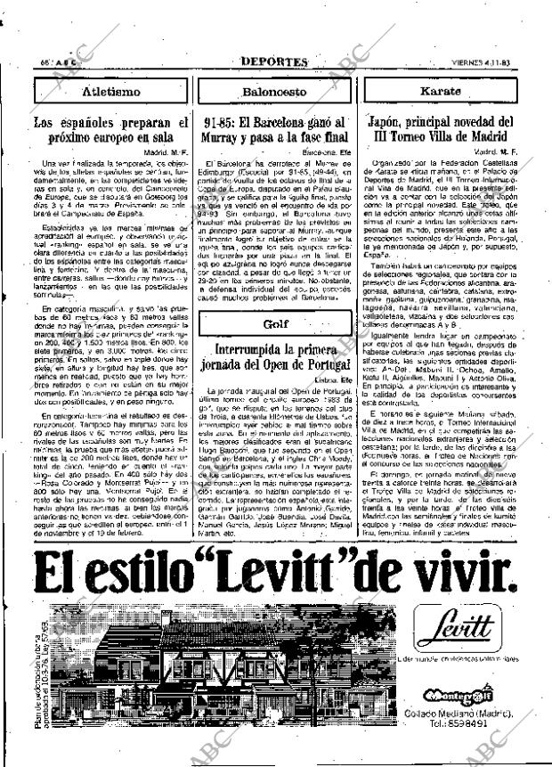 ABC MADRID 04-11-1983 página 68