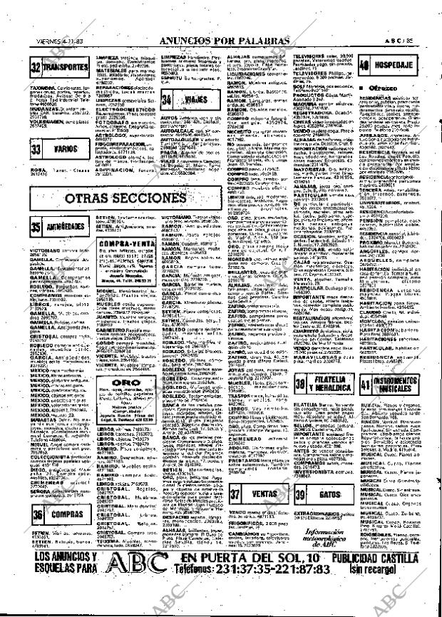 ABC MADRID 04-11-1983 página 85
