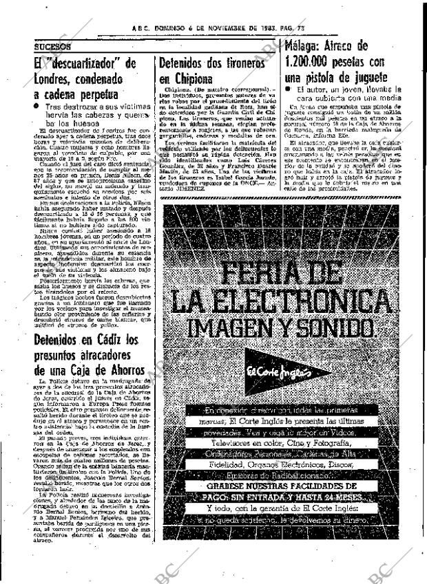 ABC SEVILLA 06-11-1983 página 73