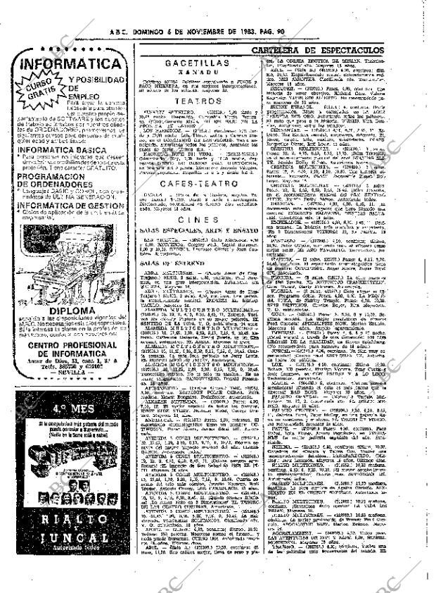 ABC SEVILLA 06-11-1983 página 90