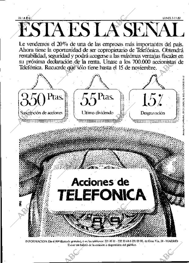 ABC MADRID 07-11-1983 página 22