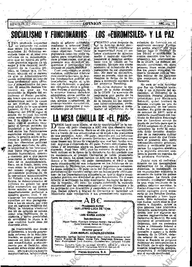 ABC MADRID 16-11-1983 página 15
