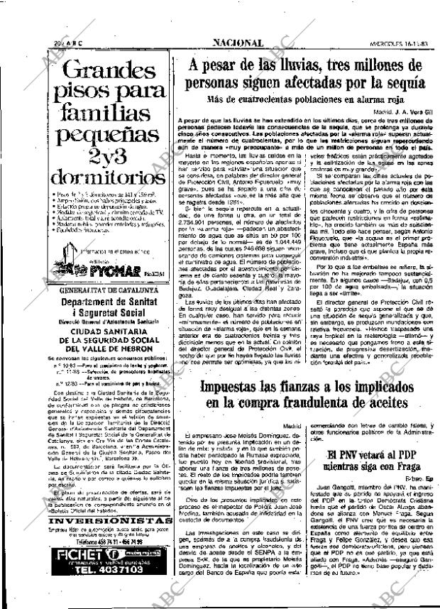 ABC MADRID 16-11-1983 página 20