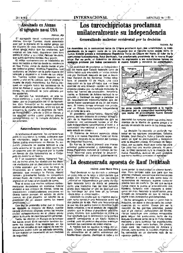 ABC MADRID 16-11-1983 página 28