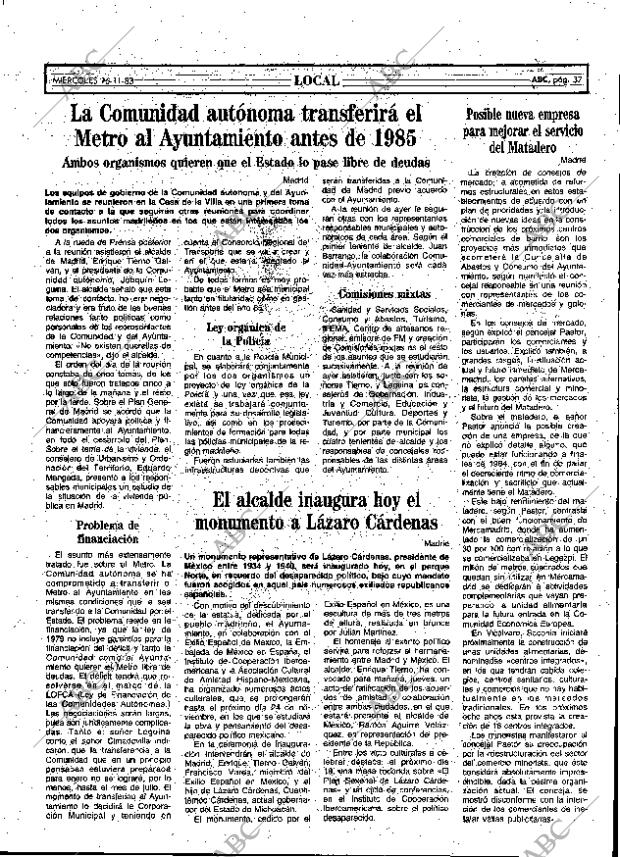 ABC MADRID 16-11-1983 página 37