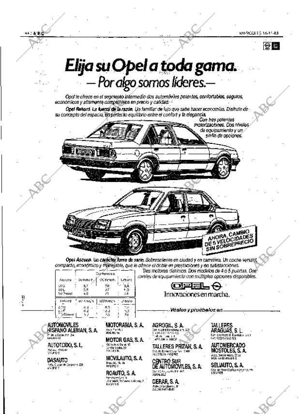 ABC MADRID 16-11-1983 página 44