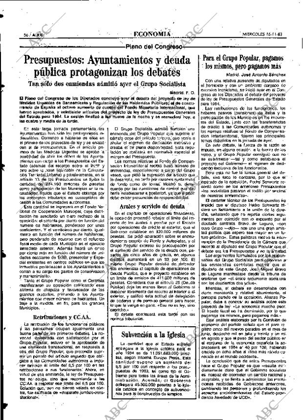 ABC MADRID 16-11-1983 página 56