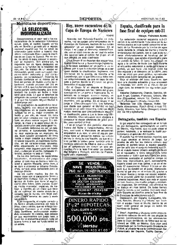 ABC MADRID 16-11-1983 página 66