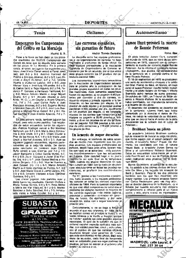 ABC MADRID 16-11-1983 página 68