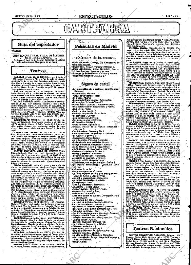 ABC MADRID 16-11-1983 página 73