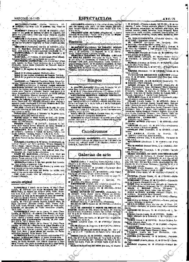 ABC MADRID 16-11-1983 página 75