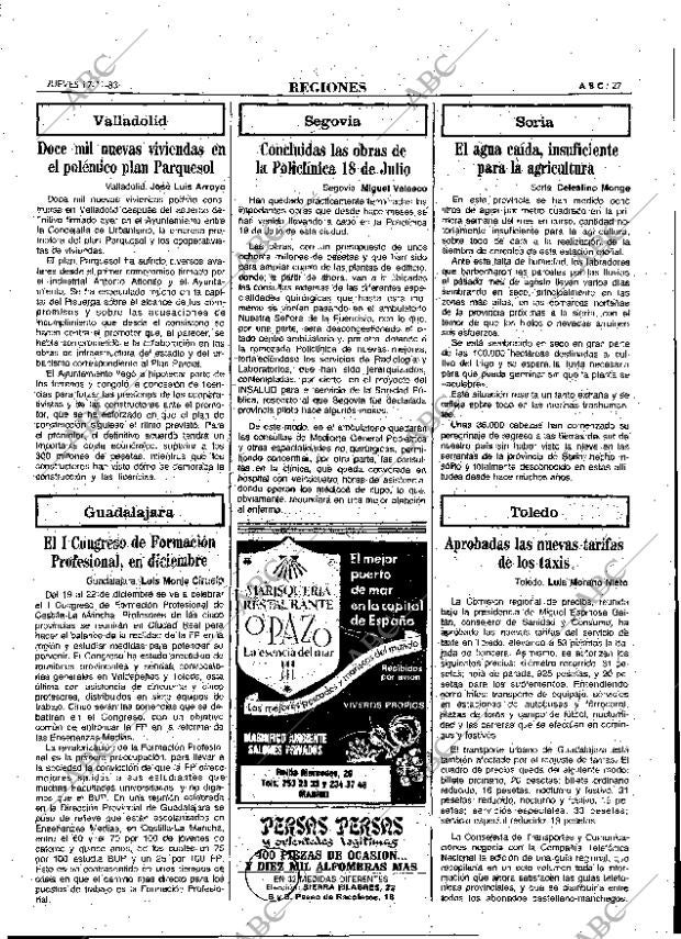 ABC MADRID 17-11-1983 página 27