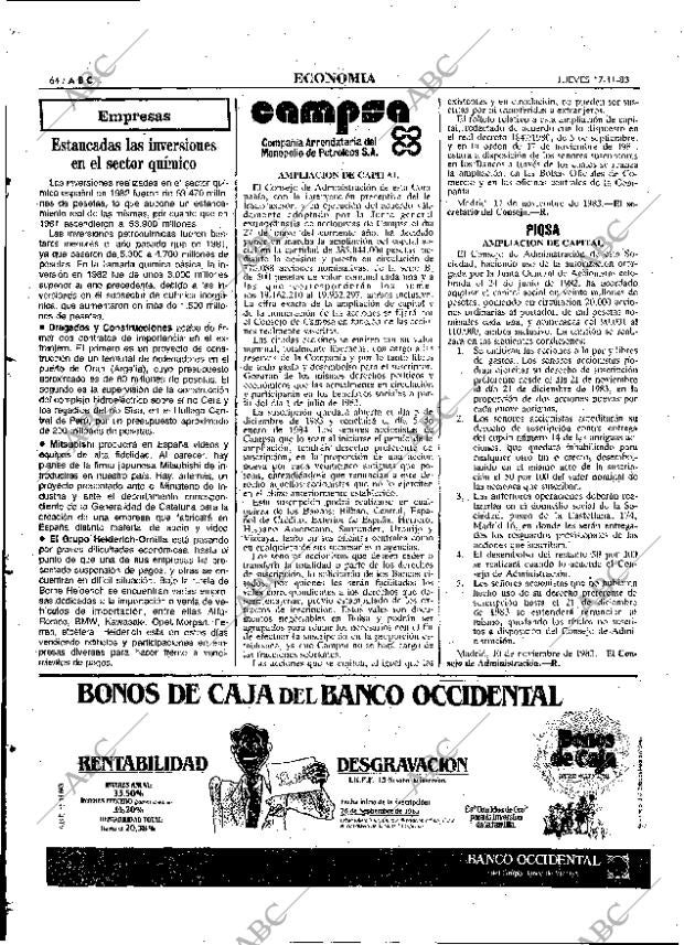 ABC MADRID 17-11-1983 página 64