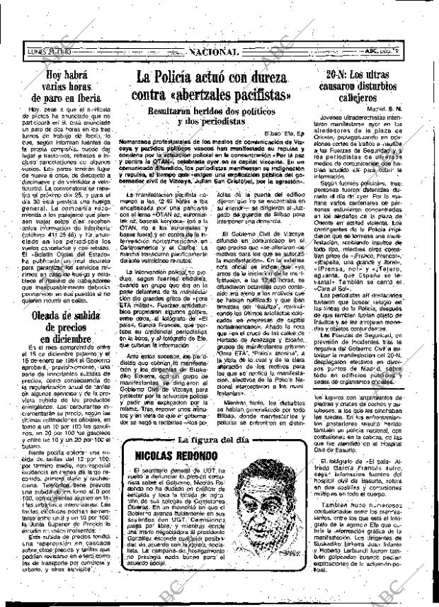 ABC MADRID 21-11-1983 página 19