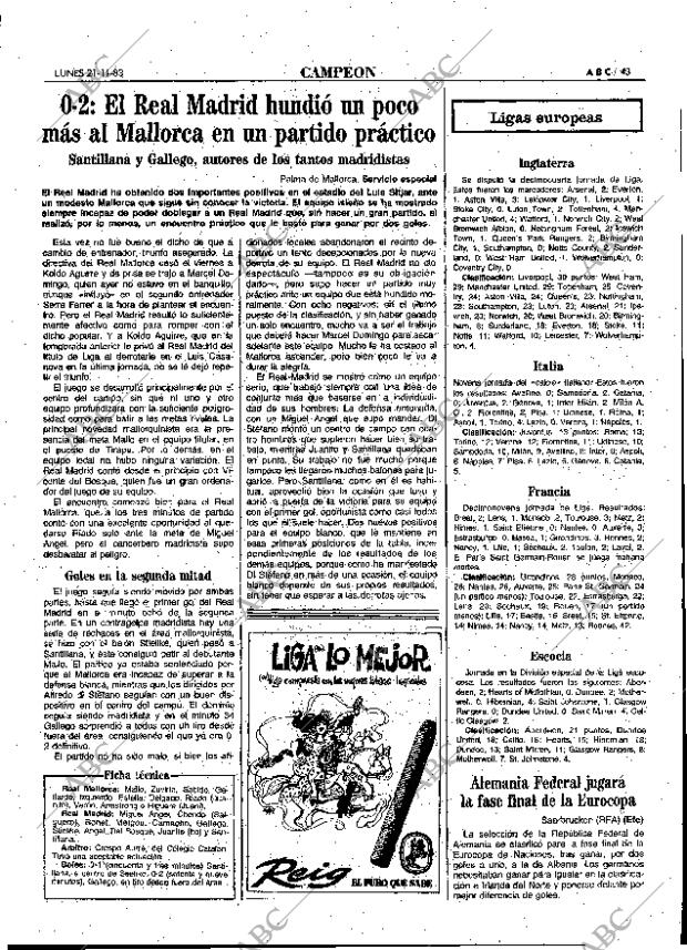 ABC MADRID 21-11-1983 página 43