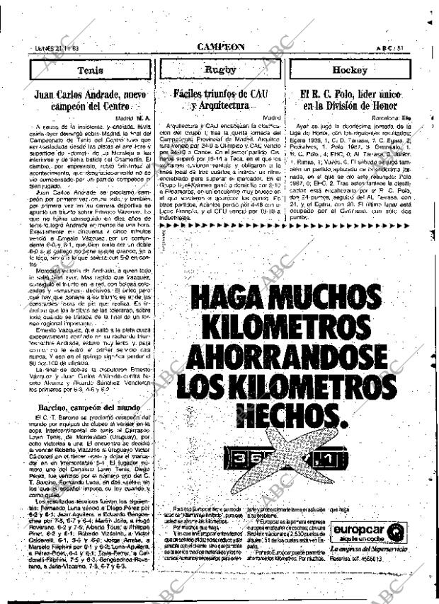 ABC MADRID 21-11-1983 página 51