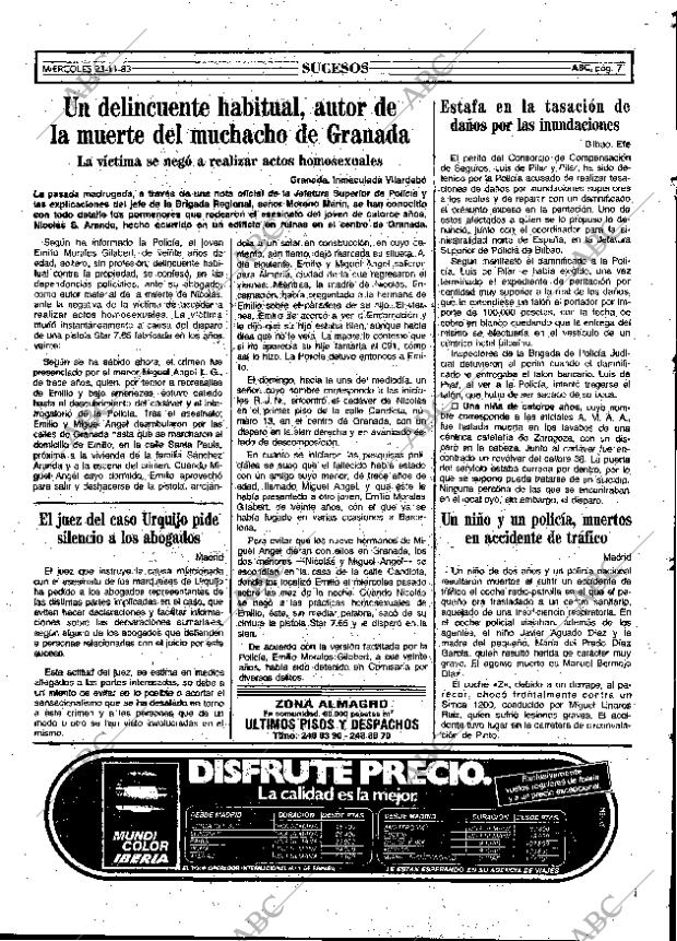 ABC MADRID 23-11-1983 página 71