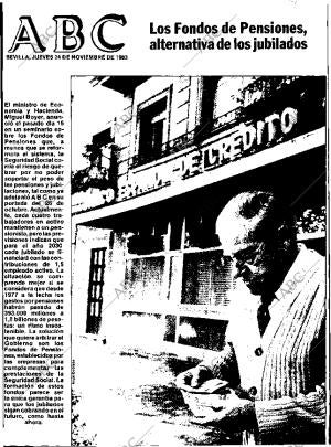 ABC SEVILLA 24-11-1983 página 1