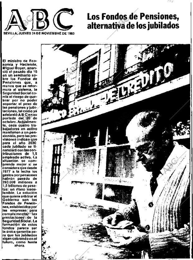 ABC SEVILLA 24-11-1983 página 1