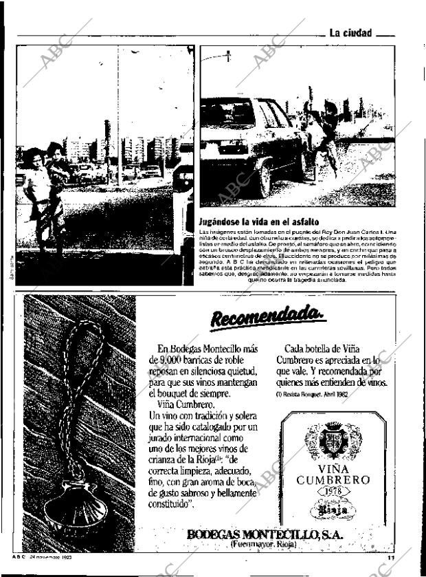 ABC SEVILLA 24-11-1983 página 11