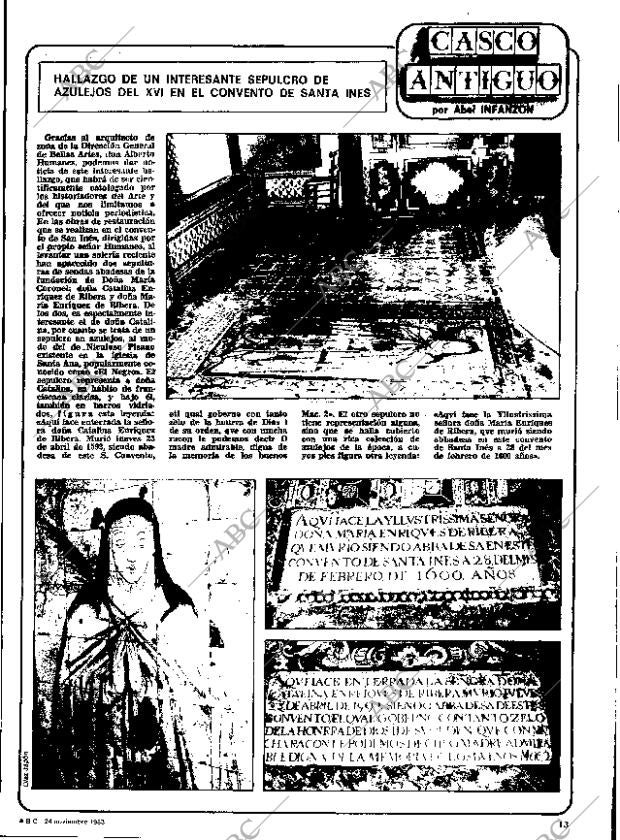 ABC SEVILLA 24-11-1983 página 13
