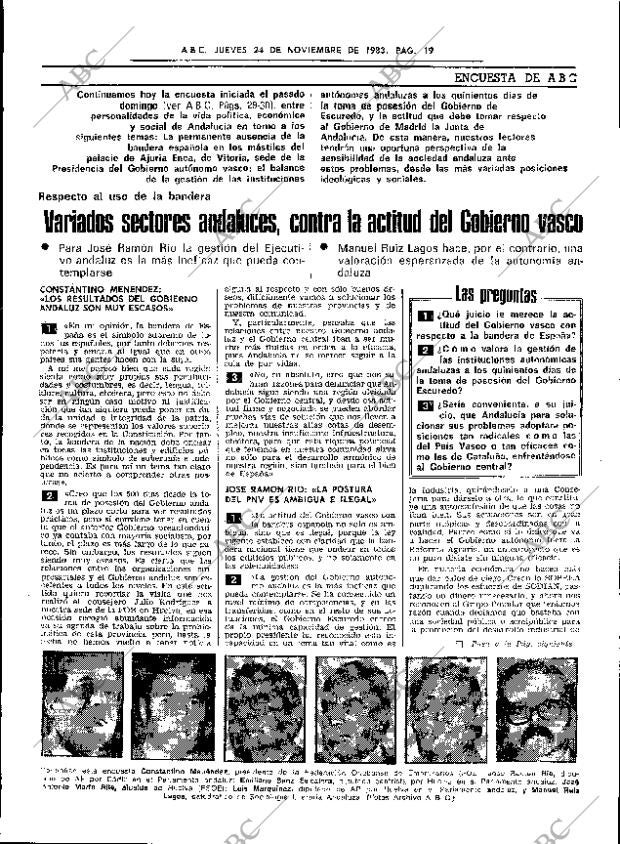 ABC SEVILLA 24-11-1983 página 19