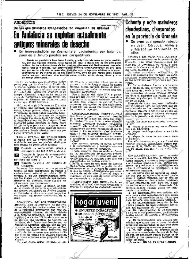 ABC SEVILLA 24-11-1983 página 28