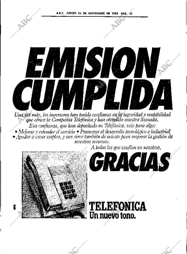 ABC SEVILLA 24-11-1983 página 31