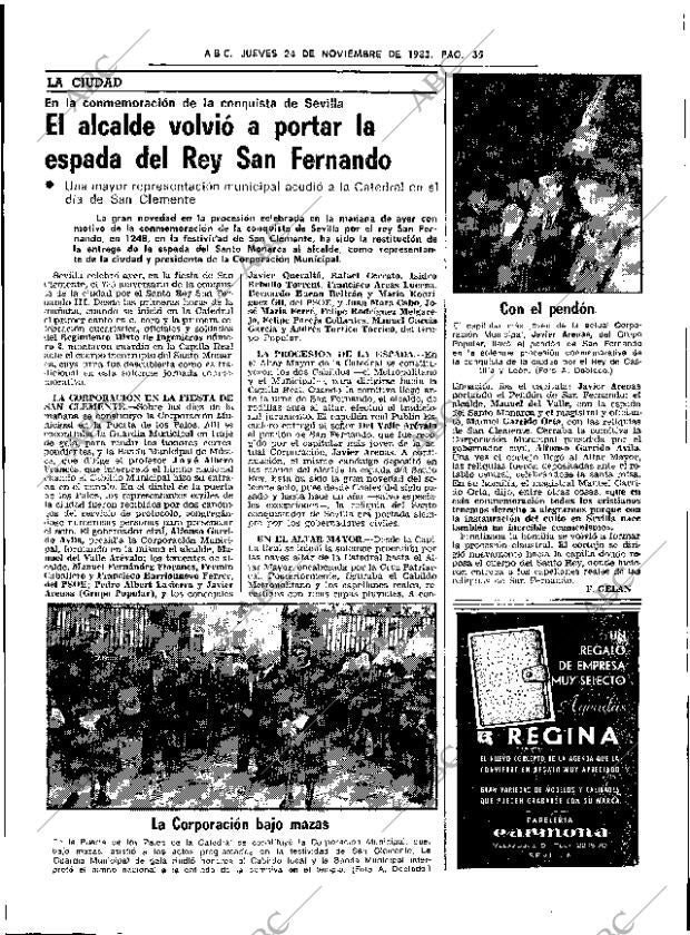 ABC SEVILLA 24-11-1983 página 35