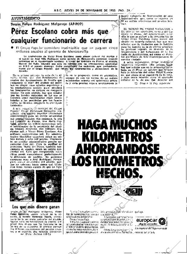 ABC SEVILLA 24-11-1983 página 39