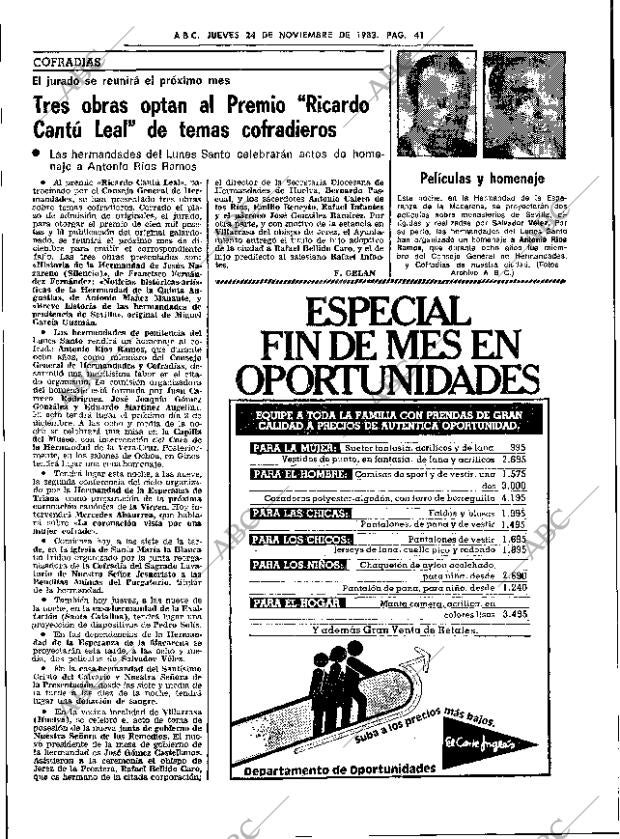 ABC SEVILLA 24-11-1983 página 41